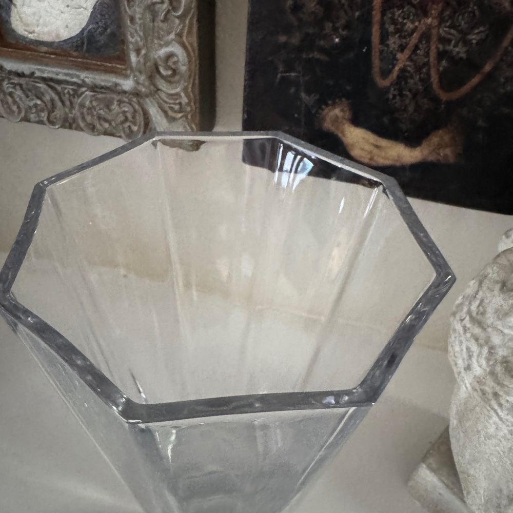 Vintage Tiffany & Co. Hexagon Crystal Vase - Picture 9 of 13